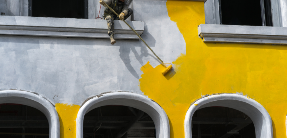 Commercial exterior painting